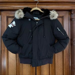 Juicy Couture Parka Jacket Black with Dog …